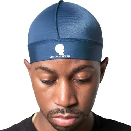 Royalty Headwear Silky Wave Cap for 360, 540 & 720 Waves, Soft Breathable Durag Skull Cap Beanie for Men Secondary image