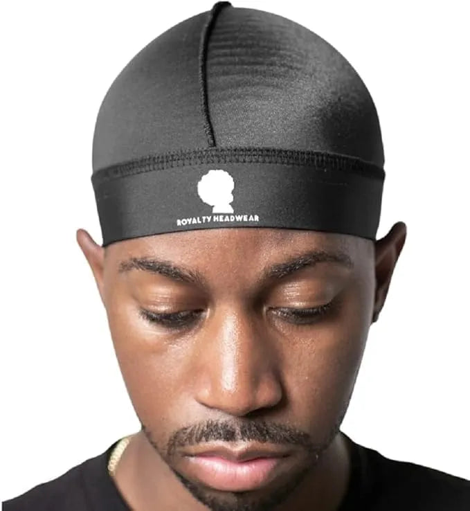 Royalty Headwear Silky Wave Cap for 360, 540 & 720 Waves, Soft Breathable Durag Skull Cap Beanie for Men Main image