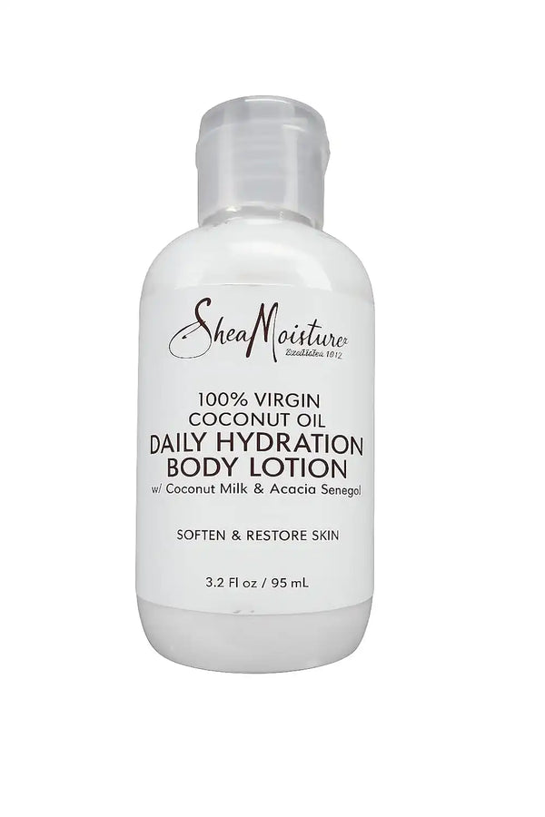 SheaMoisture 100% Virgin Coconut Oil Daily Hydration Body Lotion 3.2 Fl Oz (Pack of 1)