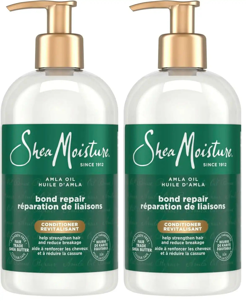 SheaMoisture Bond Repair Conditioner Amla Oil Strengthens And Repairs Hair Bonds With Hydroplex Technology And Amla Oil For Less Breakage With Restorative HydroPlex Infusion 13 FlOz,(Pack of 2)