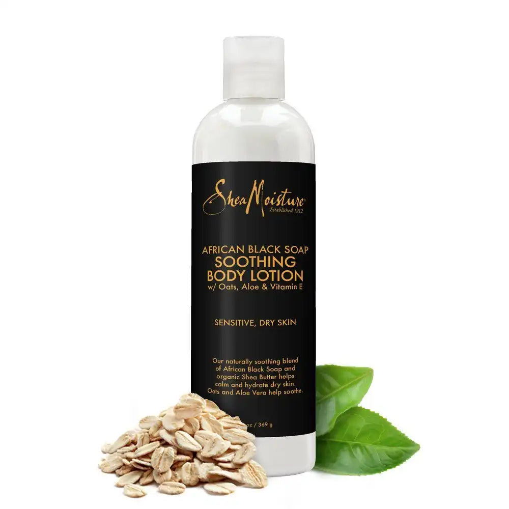Sheamoisture Soothing Body Lotion for Troubled Skin African Black Soap Lotion with Shea Butter 13 oz Secondary image