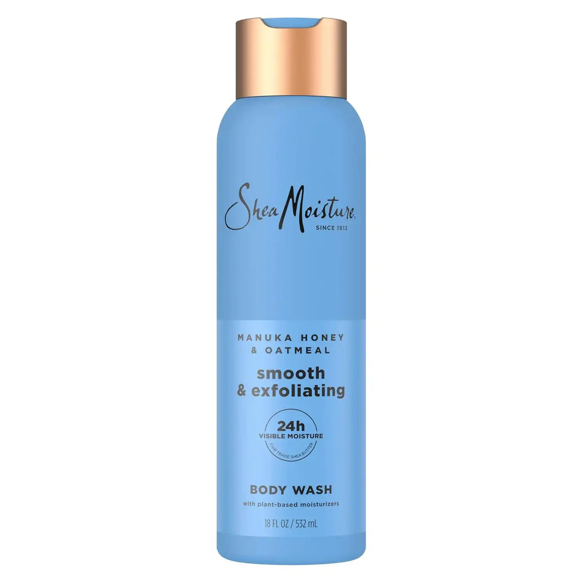 Shea Moisture Manuka Honey Oatmeal Body Wash Smooth & Exfoliating 18 oz Main image