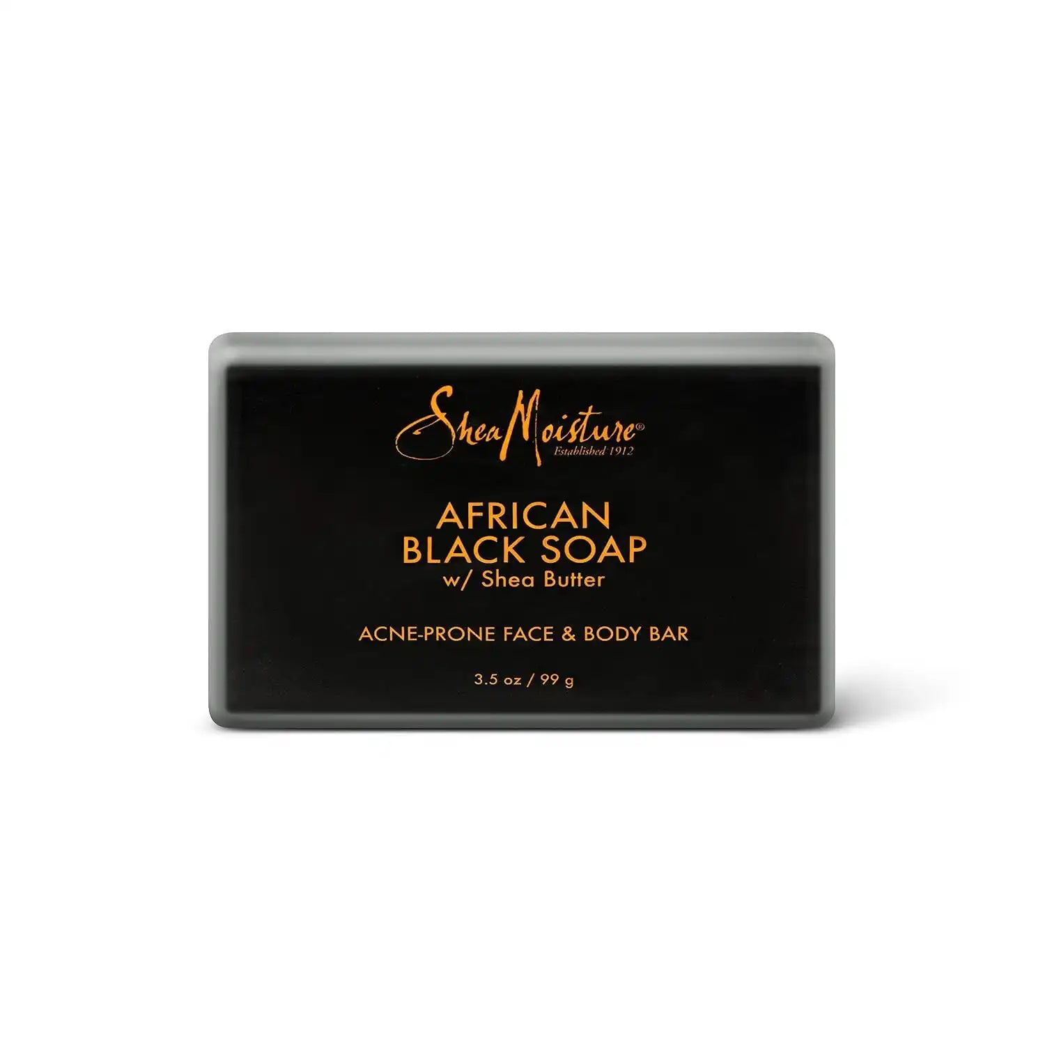SheaMoisture Face and Body Bar for Oily, Blemish-Prone Skin African Black Soap Paraben Free 3.5 oz 4 Count, facial cleanser Secondary image