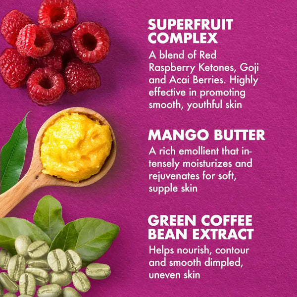 SheaMoisture Hand & Body Exfoliator SuperFruit Complex Exfoliating Scrub for Dry Skin with Shea Butter 12 oz