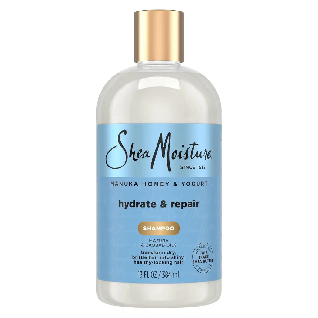 SheaMoisture Shampoo Hydrate and Repair for Damaged Hair with Manuka Honey and Shea Butter 13 oz