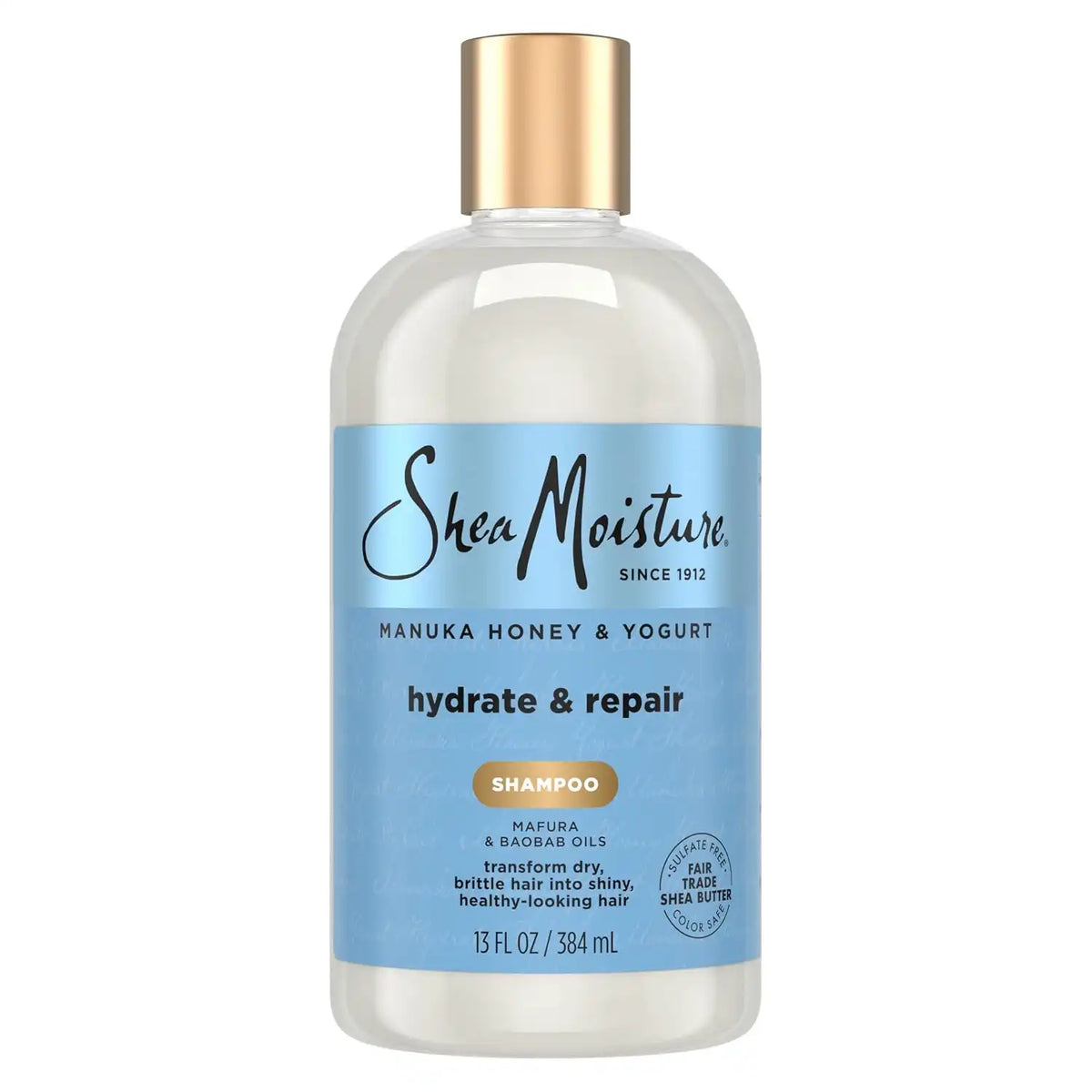 SheaMoisture Shampoo Hydrate and Repair for Damaged Hair with Manuka Honey and Shea Butter 13 oz Main image