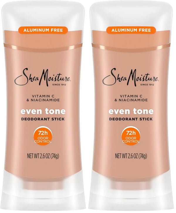 SheaMoisture Deodorant Stick for 72h Odor Control Fresh Aluminum Free 2.6 oz, (Pack of 2)
