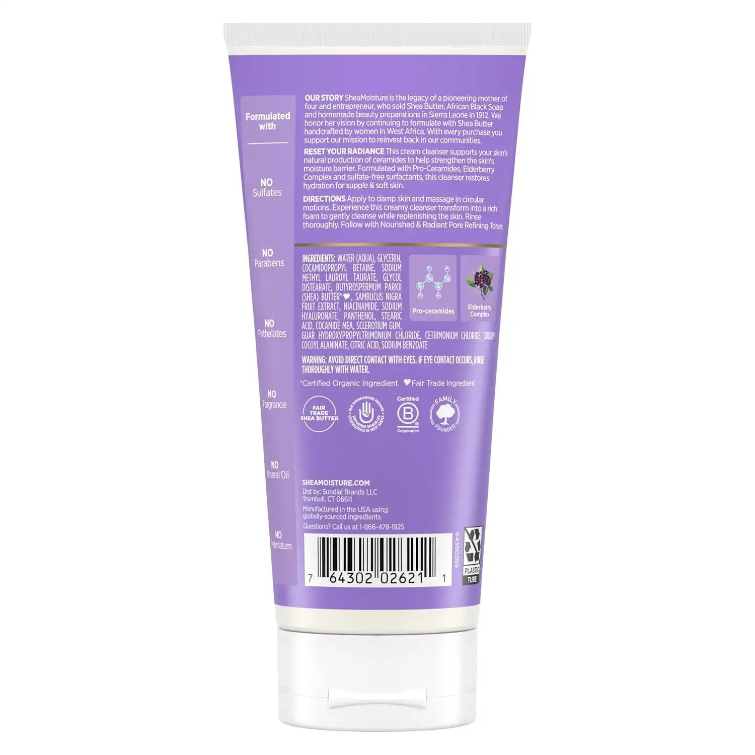 Shea Moisture Melanin Care Gentle Cream Cleanser Nourished & Radiant 6 oz Secondary image