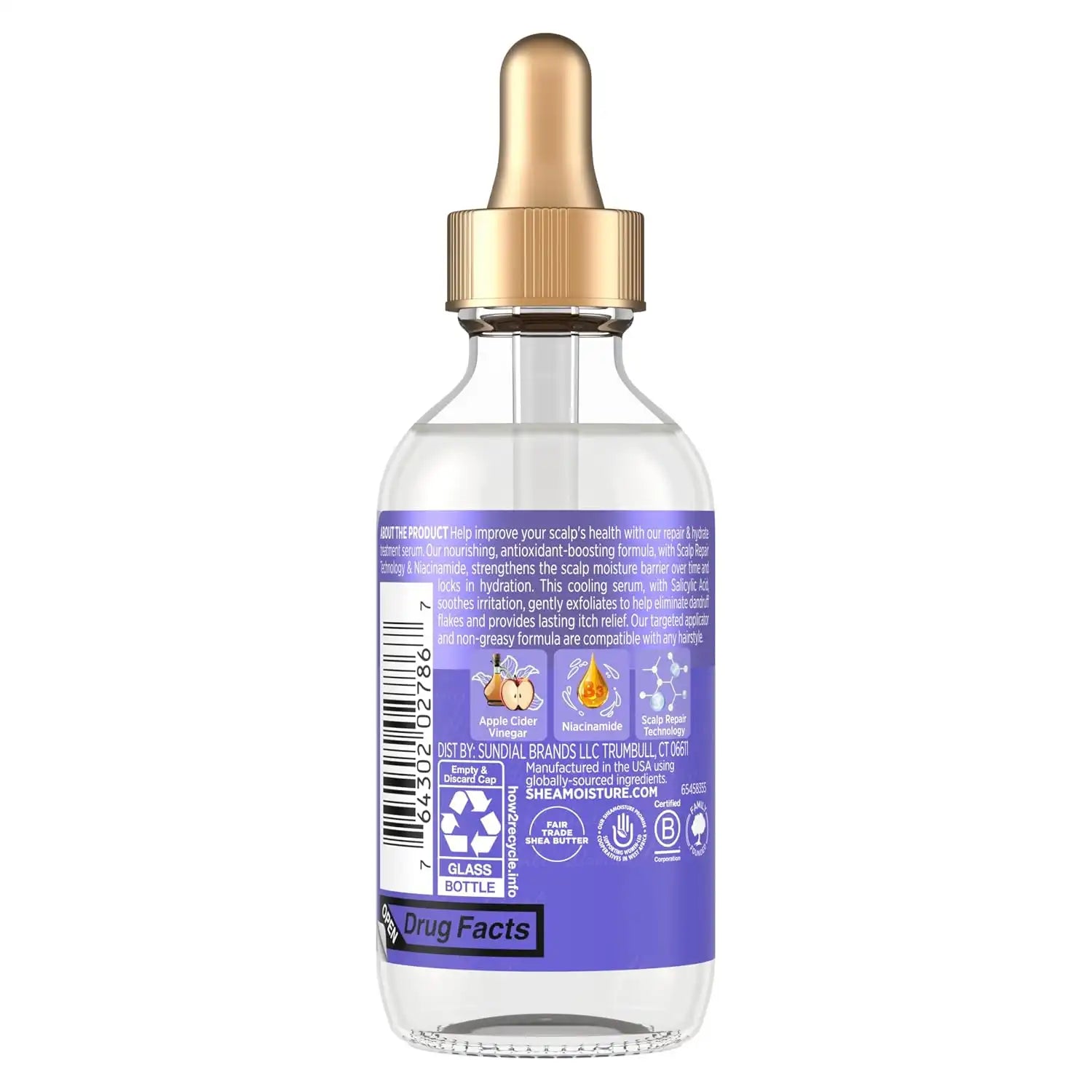 Shea Moisture Dandruff Treatment Scalp Serum Hydrates & Reduces Flakes2oz Secondary image