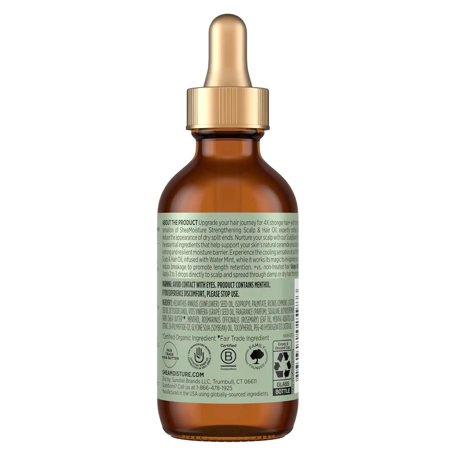 Shea Moisture Strengthening Scalp & Hair Oil Rosemary & Collagen 2oz Secondary image