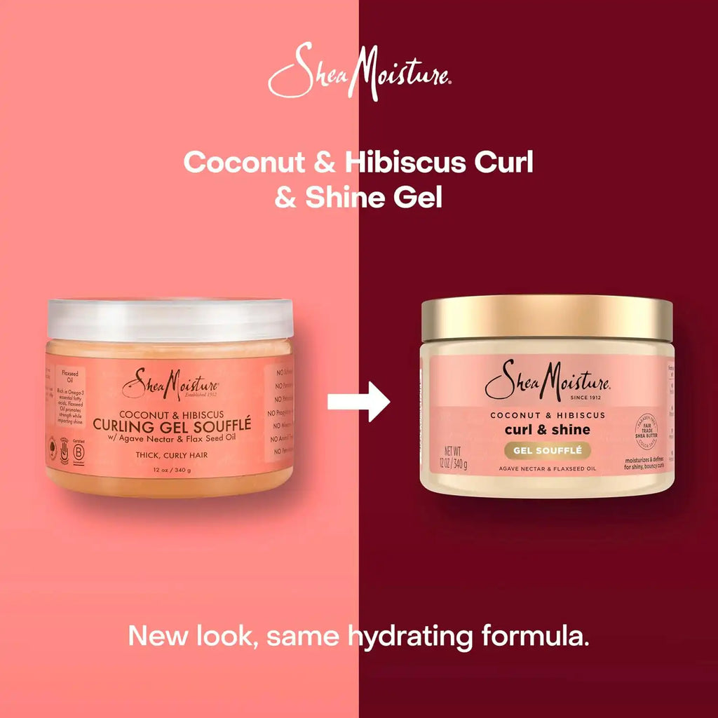 Shea Moisture Coconut & Hibiscus Curling Gel Soufflé 12oz