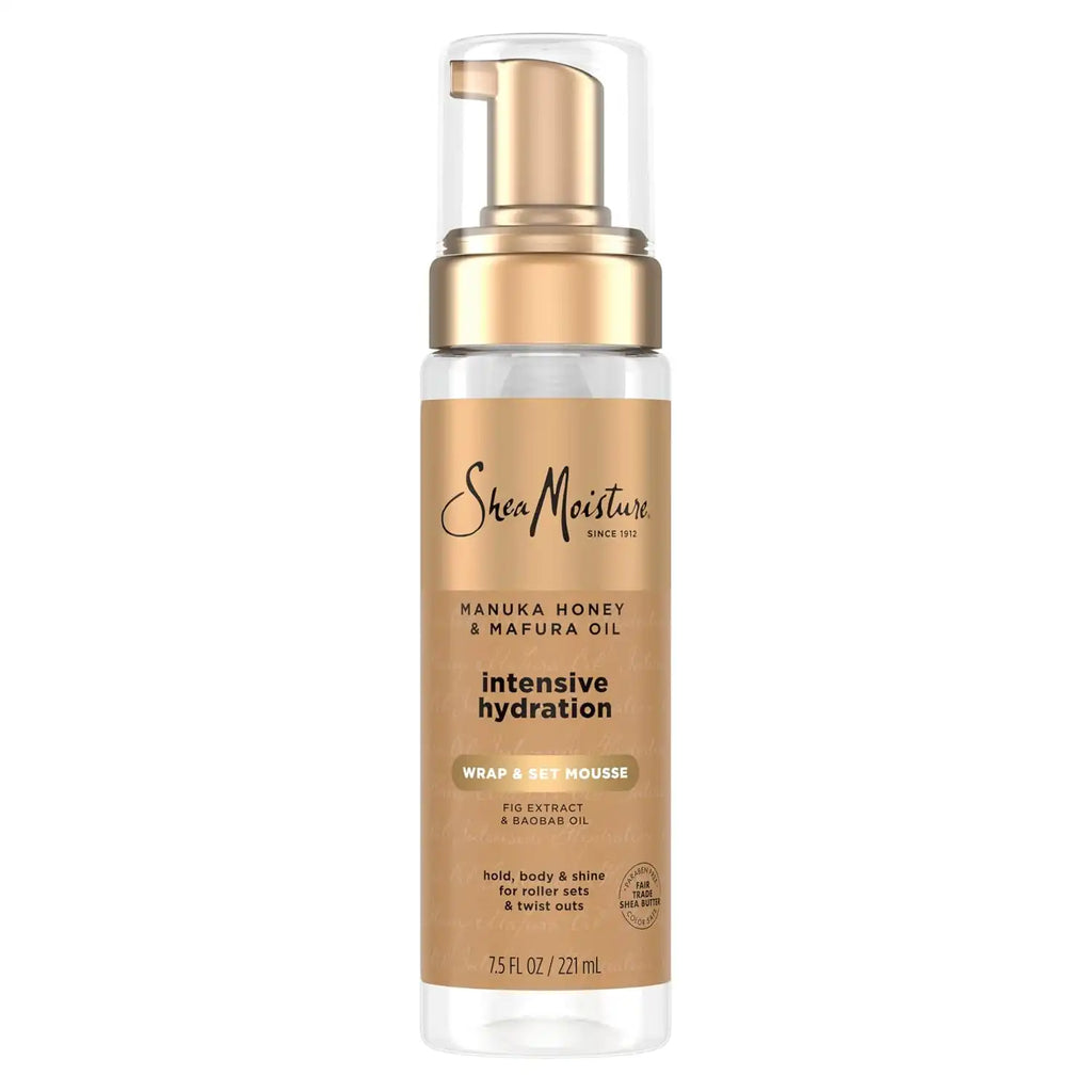 Shea Moisture Manuka Honey & Mafura Oil Wrap & Set Mousse 7.5oz