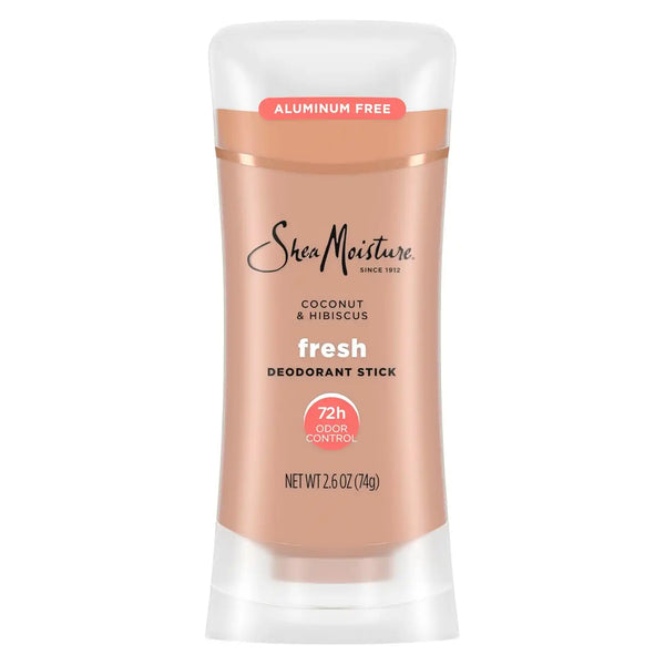 SheaMoisture Deodorant Stick 72h Odor Control Coconut & Hibiscus Fresh Aluminum Free, 2.6 Ounce (Pack of 12)