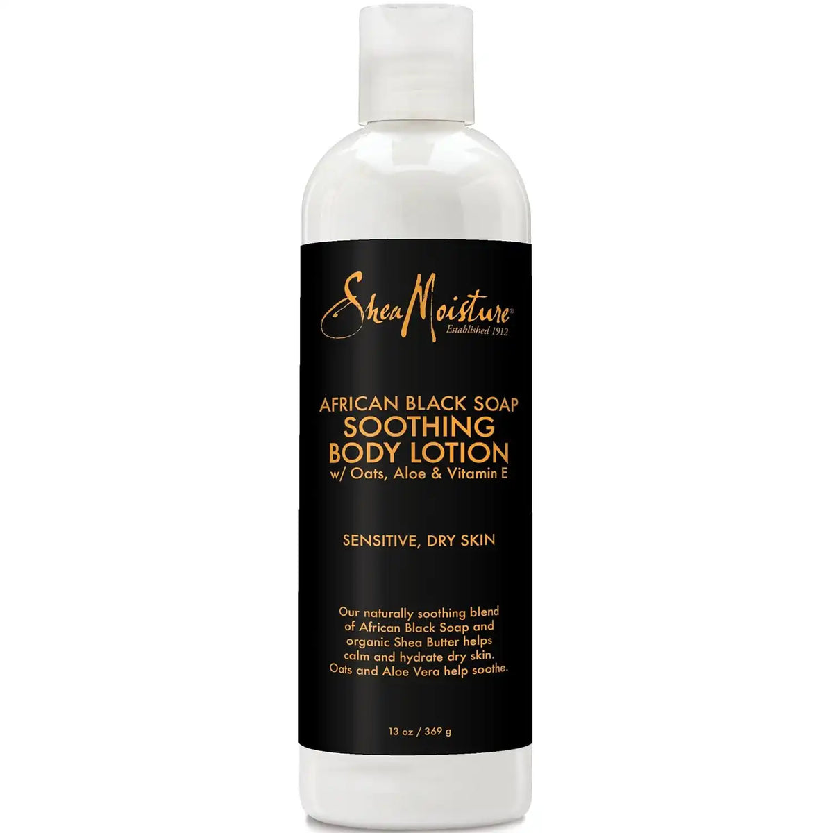 Sheamoisture Soothing Body Lotion for Troubled Skin African Black Soap Lotion with Shea Butter 13 oz Main image