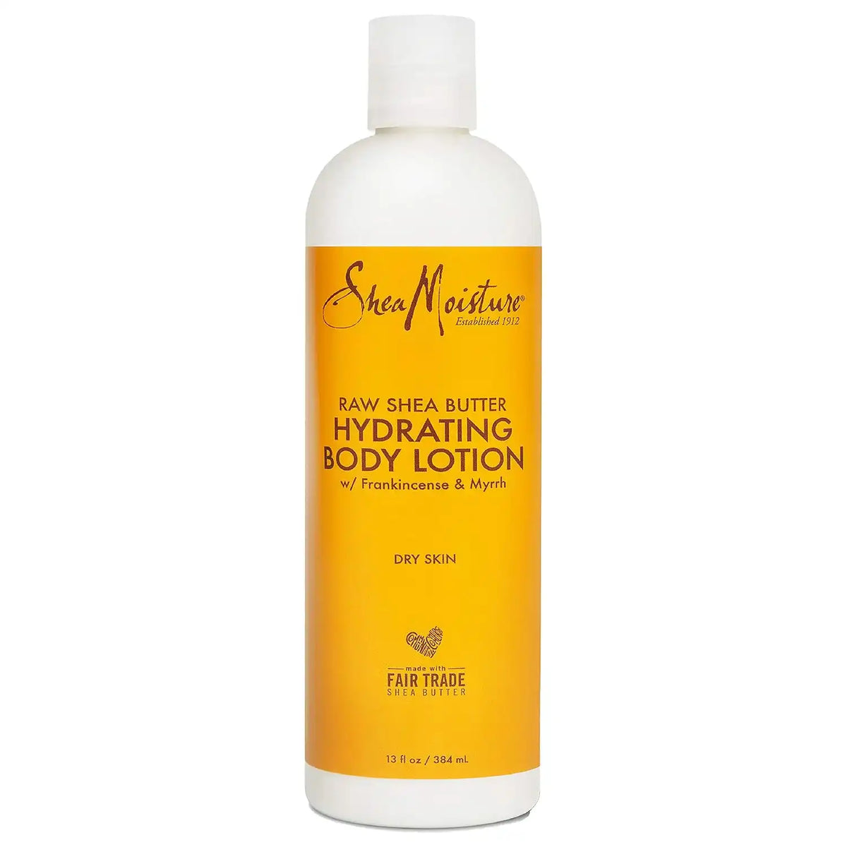 Sheamoisture Hydrating Body Lotion for Dry Skin Raw Shea Butter Paraben Free Lotion 13 oz Main image
