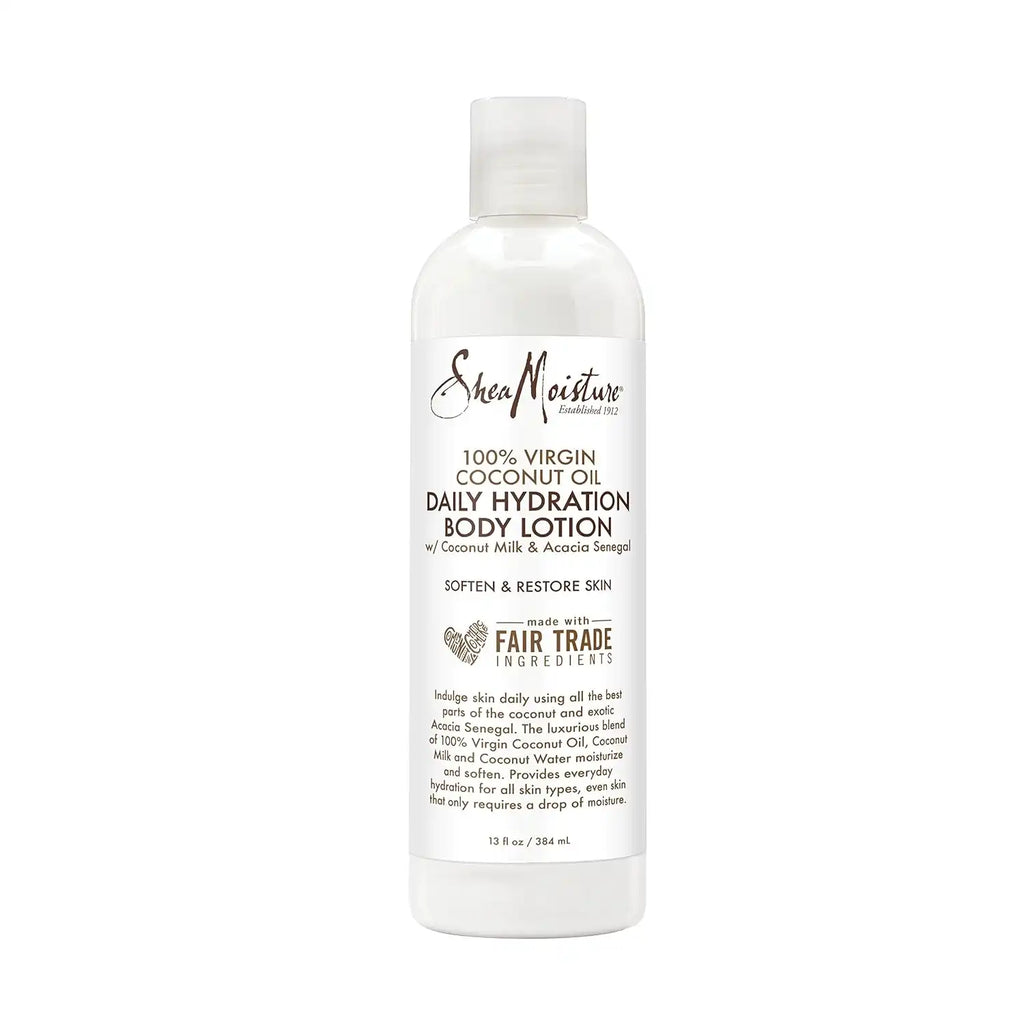 SheaMoisture 100% virgin coconut oil daily hydration body lotion moisturizer, 13 Fluid Ounce