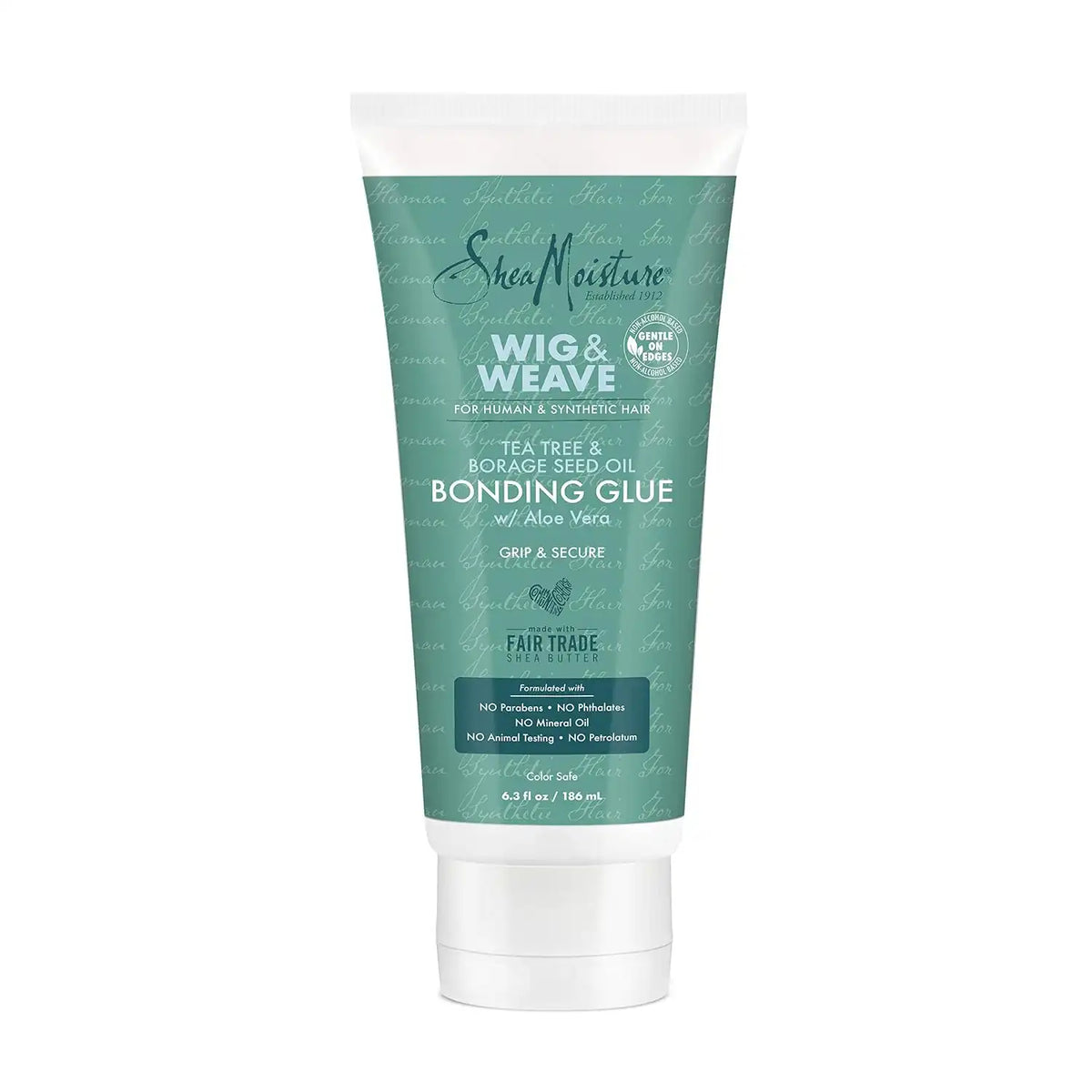 SheaMoisture Bonding Glue Hair Cream for Wig and Weave, Tea Tree and Borage Seed Water-Based Hair Product, 6.3 Ounce Main image