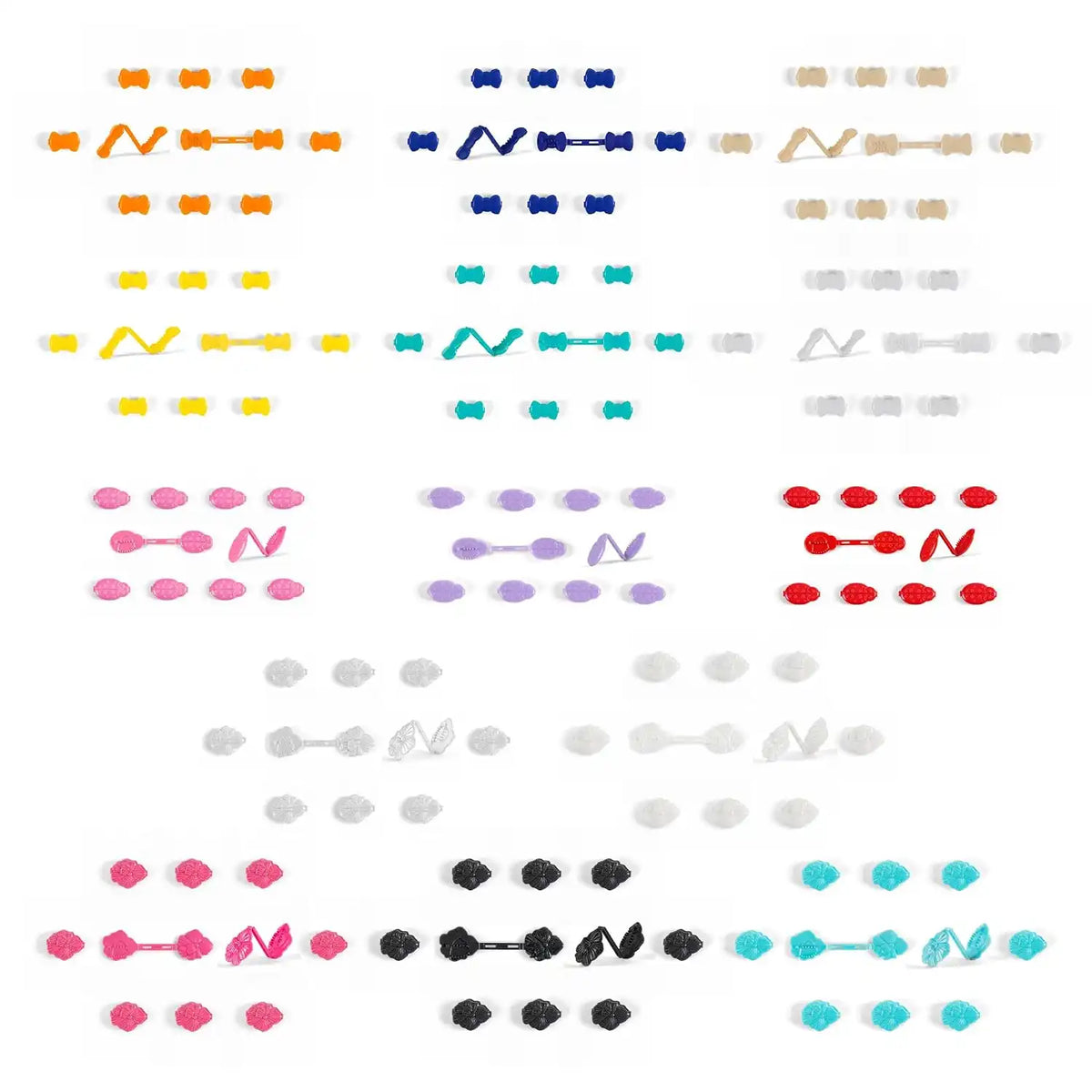 Confidence by GaBBY Goodwin - All GaBBY Bows Bundle - Non-Slip Barrettes – Bows that Stay in Place and Don't Slide Out – Double Sided Snap – 140 Pack – 14 Colors Main image