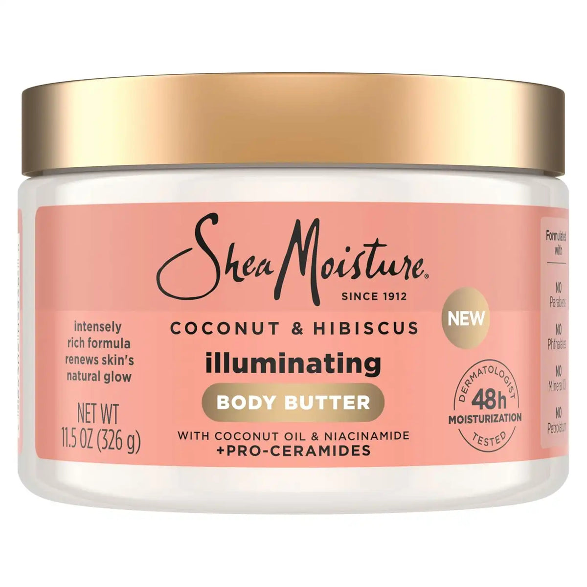 Shea Moisture Coconut & Hibiscus Illuminating Body Butter 11.5oz Main image