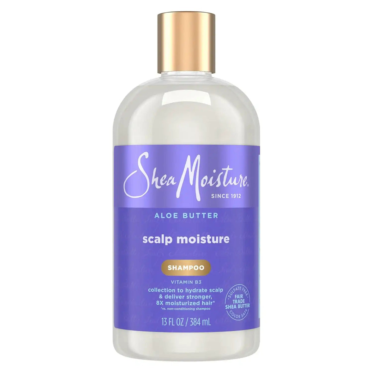 SheaMoisture Scalp Moisture Shampoo Aloe Butter & Vitamin B3 Hair Care with a Boost of Hydration To Hydrate Scalp + Moisturized Hair 13 oz Main image