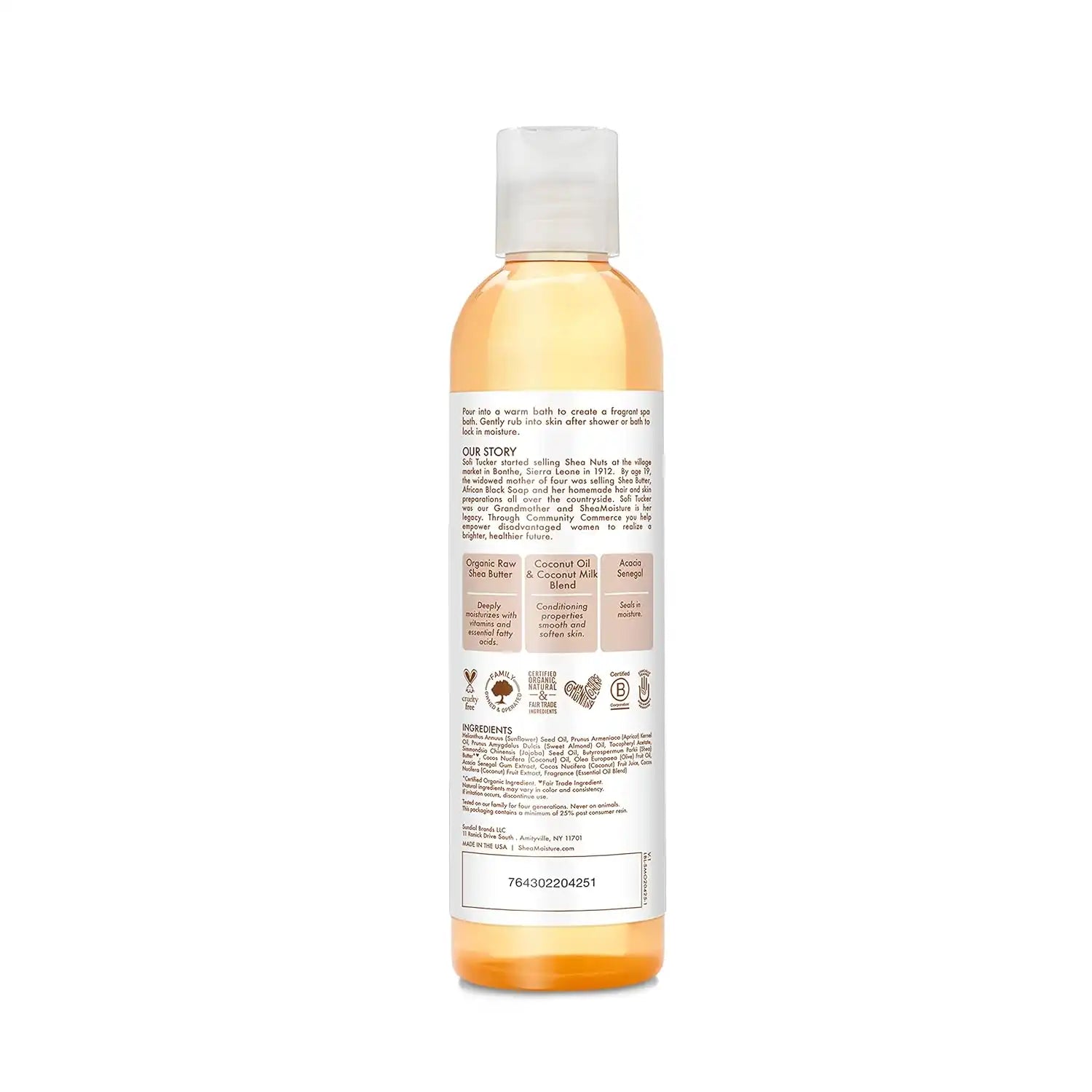 Shea Moisture Daily Hydration Body Oil Virgin Coconut Oil For Dry Skin Paraben Free 8 oz Secondary image