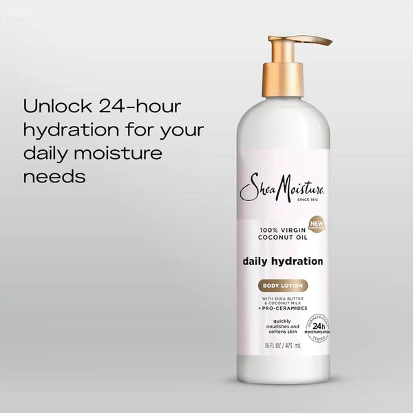 Shea Moisture Daily Hydration Body Lotion with Virgin Coconut Oil 16oz