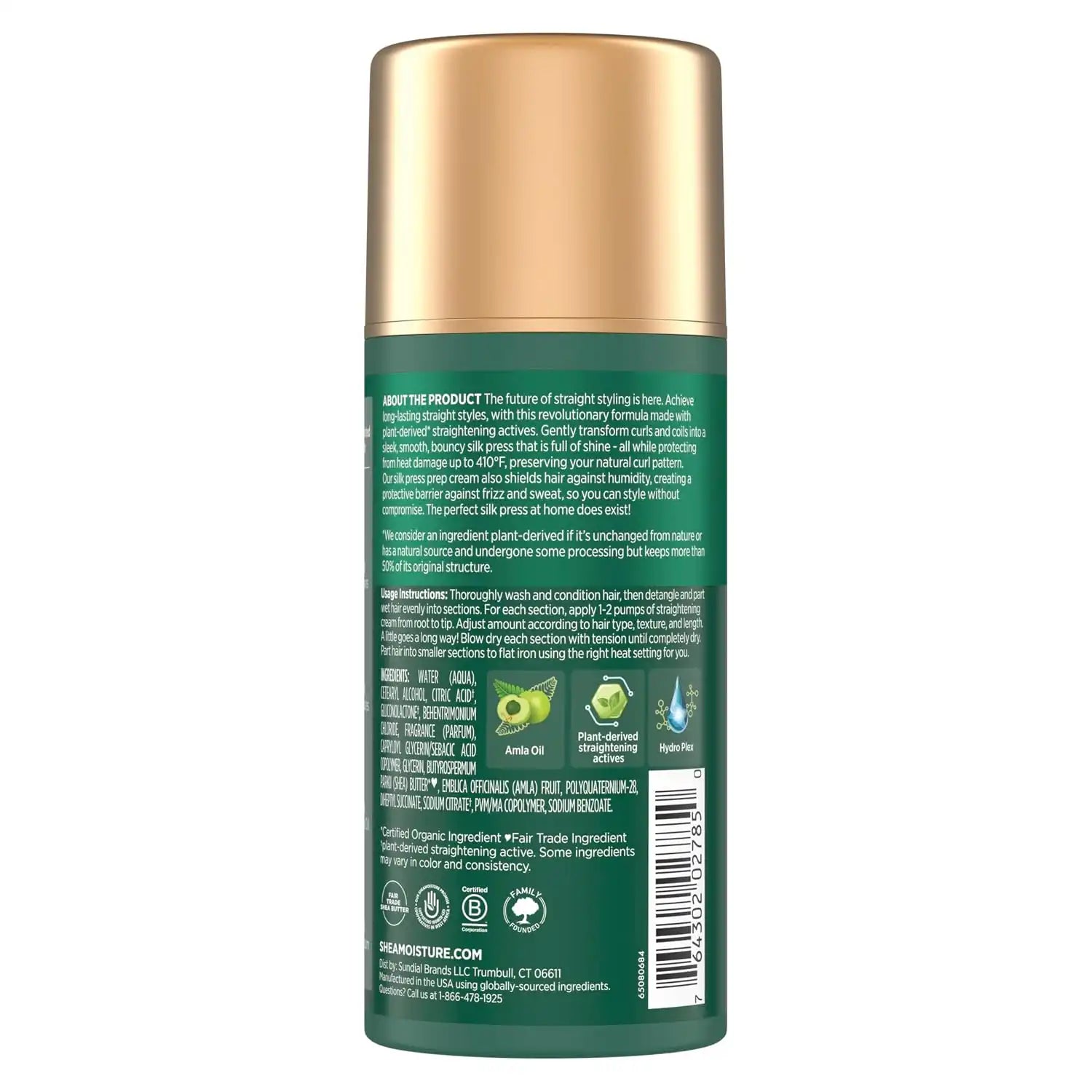 SheaMoisture Silk Press Prep Cream with Plant-Derived Straightening Actives,Alma Oil&Hydroplex Technology Provides Heat Protection While Helping toPreserve Natural Curl Pattern,3.3 Fl Oz (Pack of 12) Secondary image