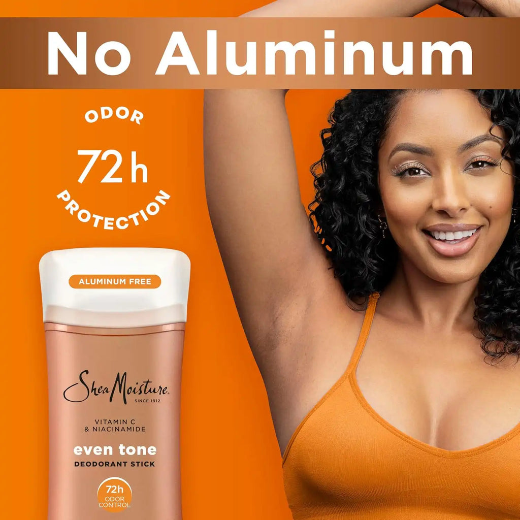 SheaMoisture Deodorant Stick for 72h Odor Control Fresh Aluminum Free 2.6 oz, (Pack of 2)