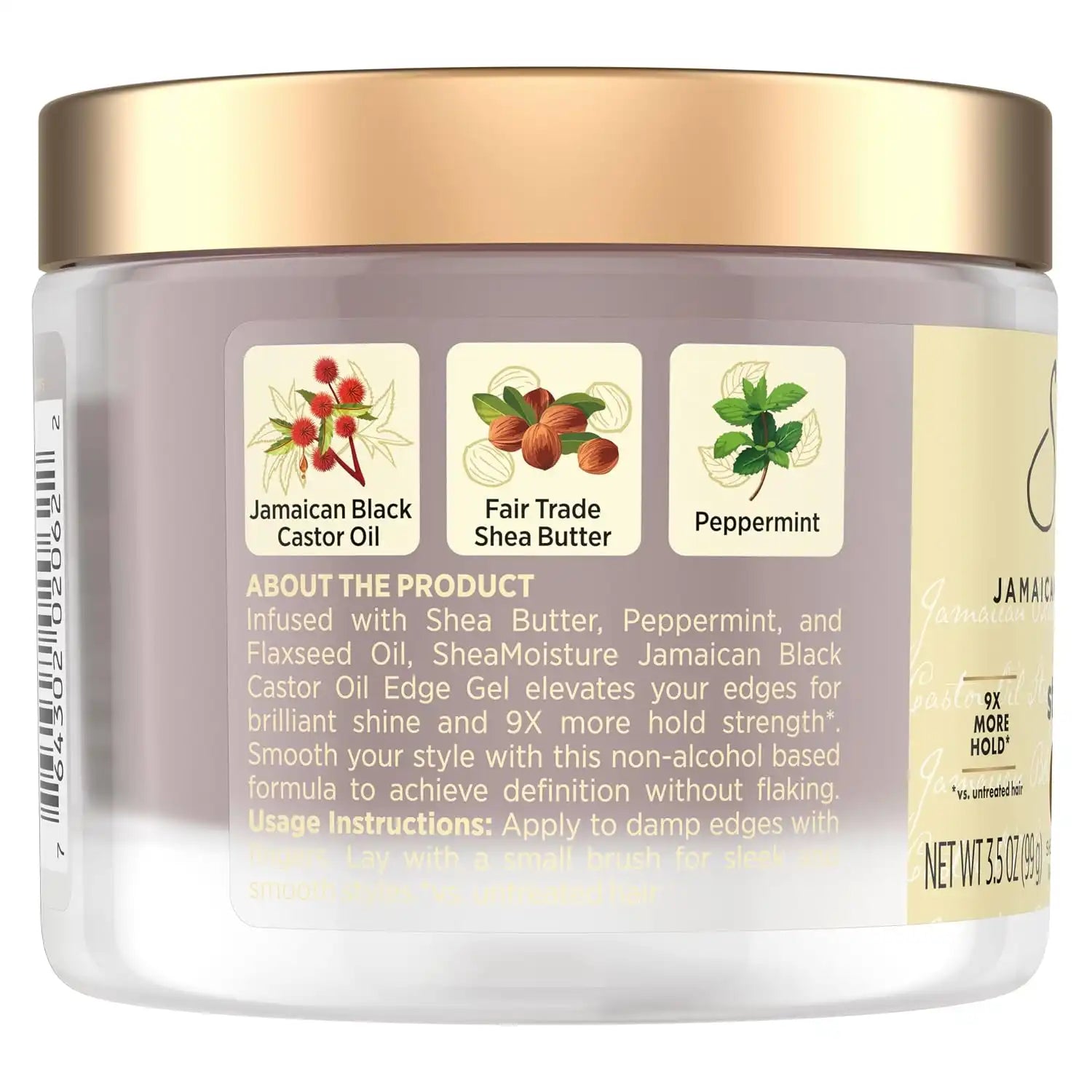 SHEA MOISTURE JBCO EDGE GEL 3.5 OZ./99 G Secondary image