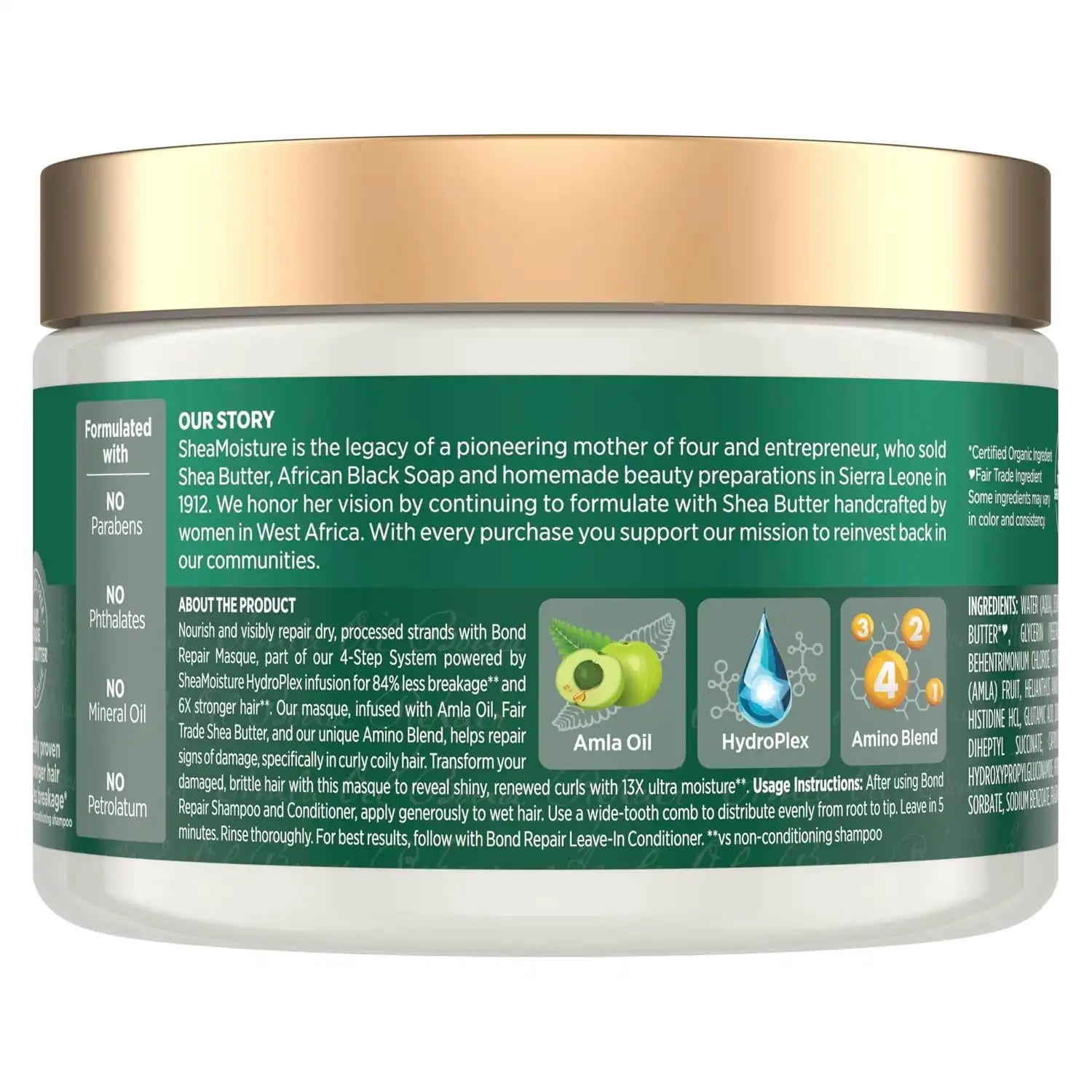 Shea Moisture Bond Repair Masque with Amla Oil 11oz Secondary image