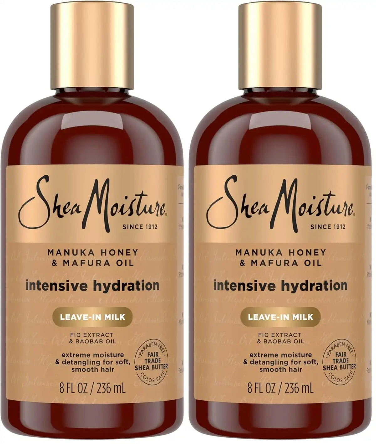 SheaMoisture Hydration Hair Milk Manuka Honey and Mafura Oil for Dry Hair to Hydrate and Style-Hair 8 oz,(Pack of 2) Main image