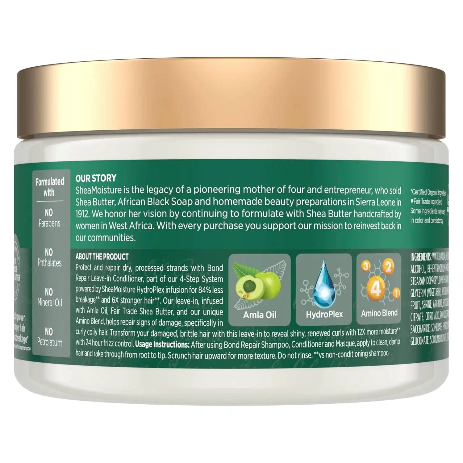Shea Moisture Bond Repair Leave-In Conditioner Amla Oil 11oz Secondary image