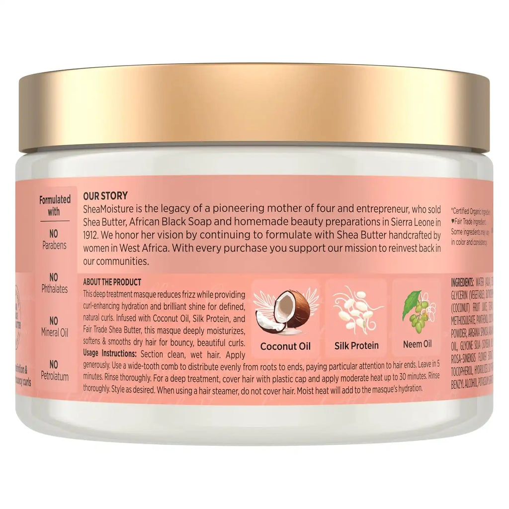 Shea Moisture Coconut & Hibiscus Hair Mask for Curly Hair 11.5oz