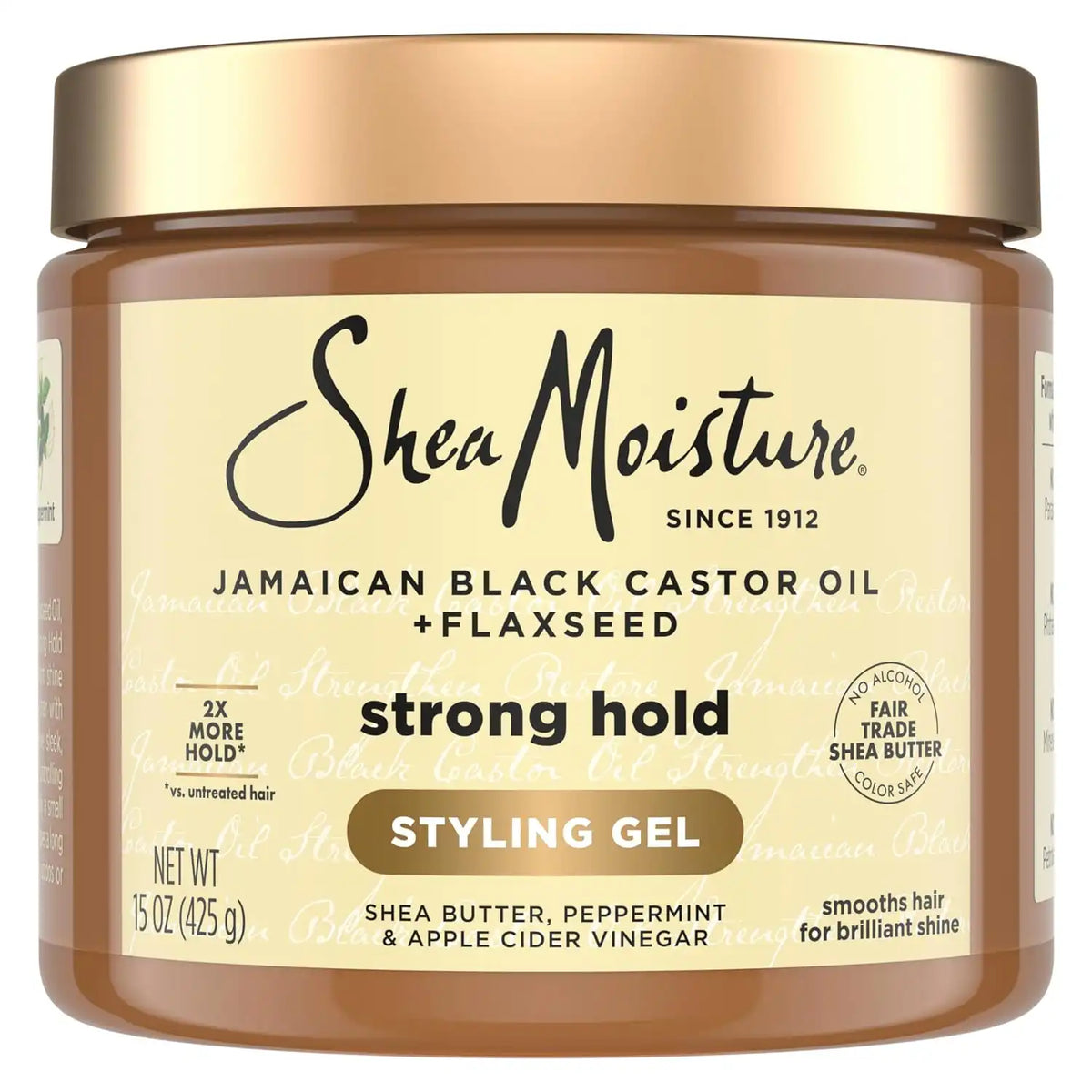 Shea Moisture Strong Hold Styling Gel with Flaxseed 15oz Main image