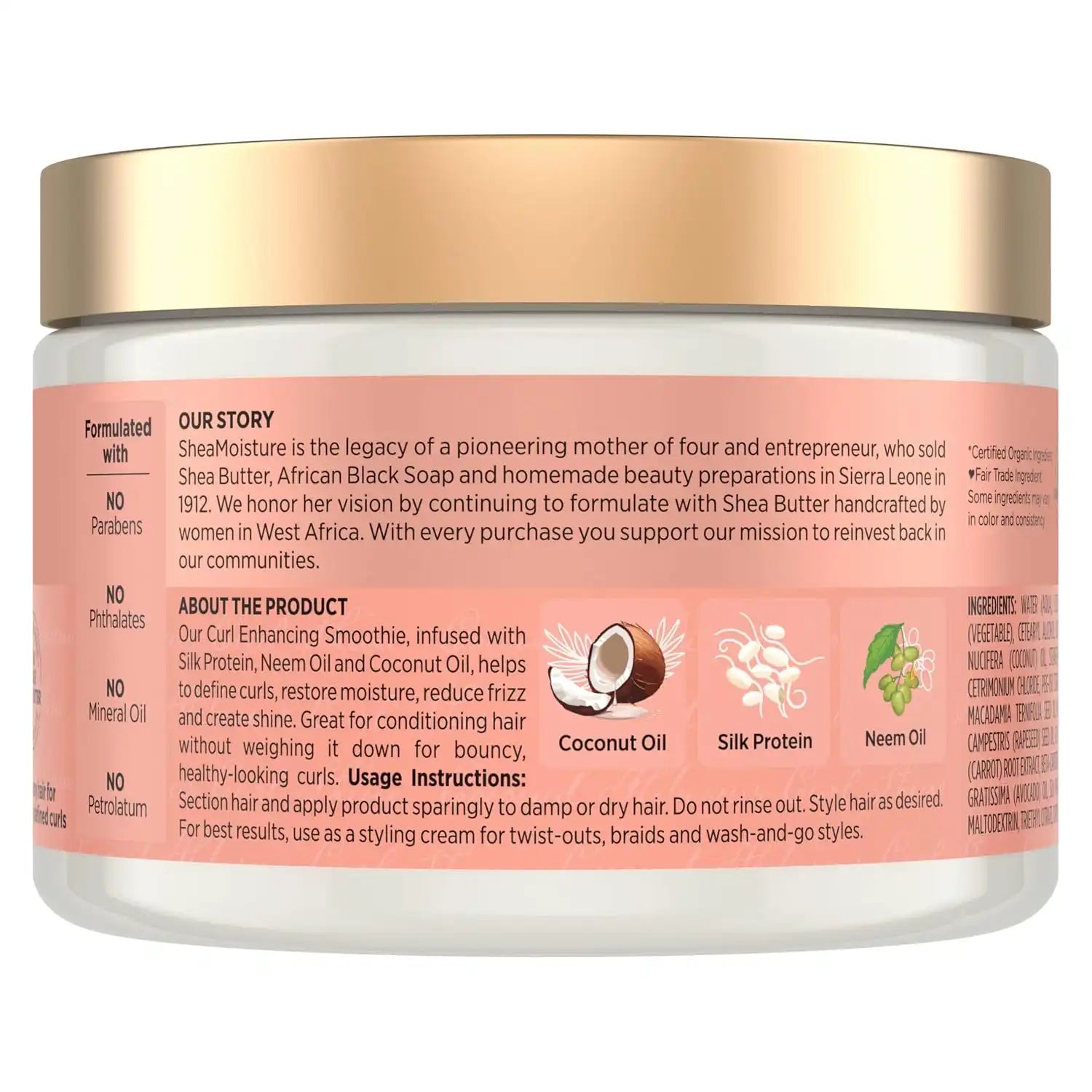 SHEAMOISTURE Curl Enhance Smoothie, 12 OZ Secondary image