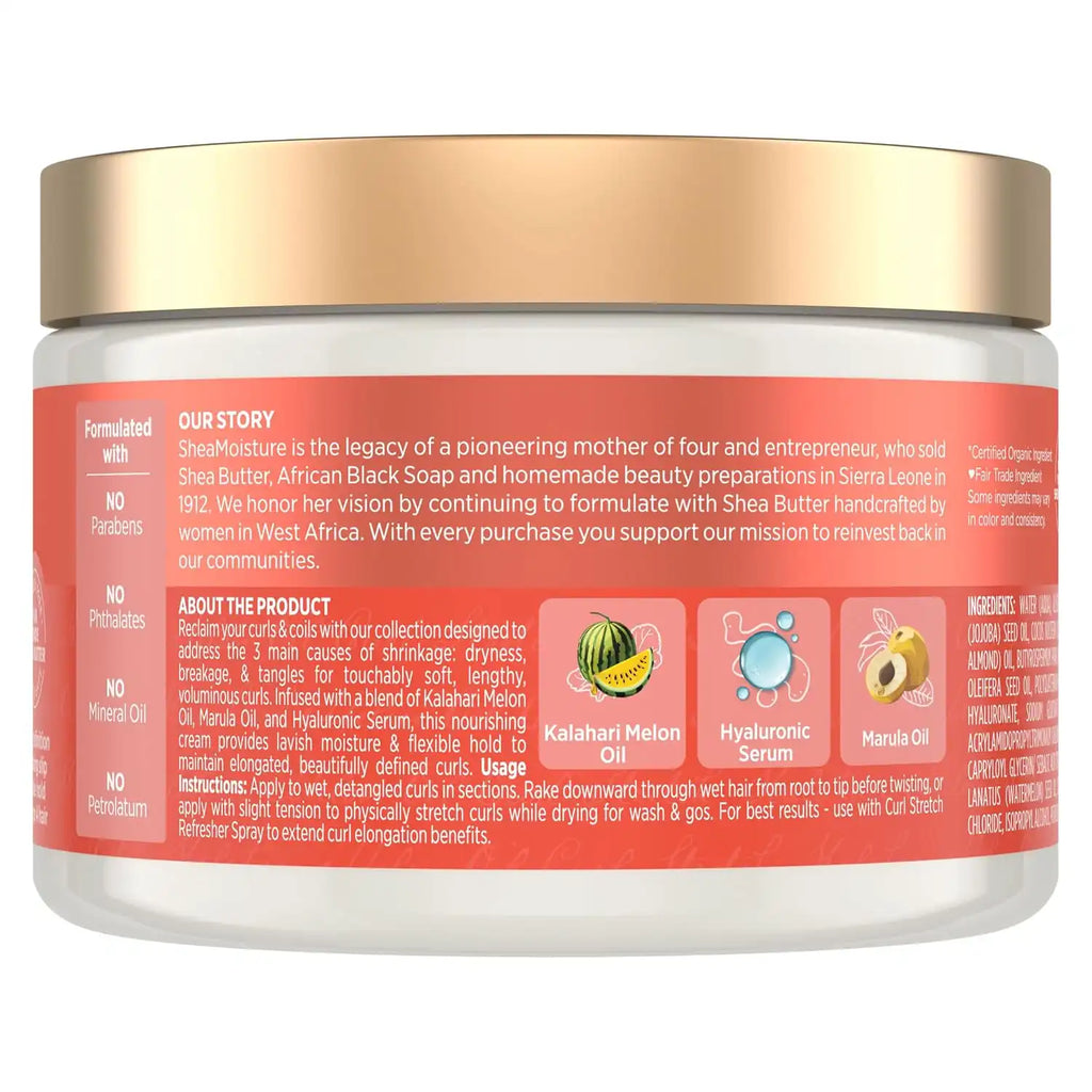Shea Moisture Curl Stretch Volume Cream for Type 4 Hair, 11 Ounce (Pack of 12)
