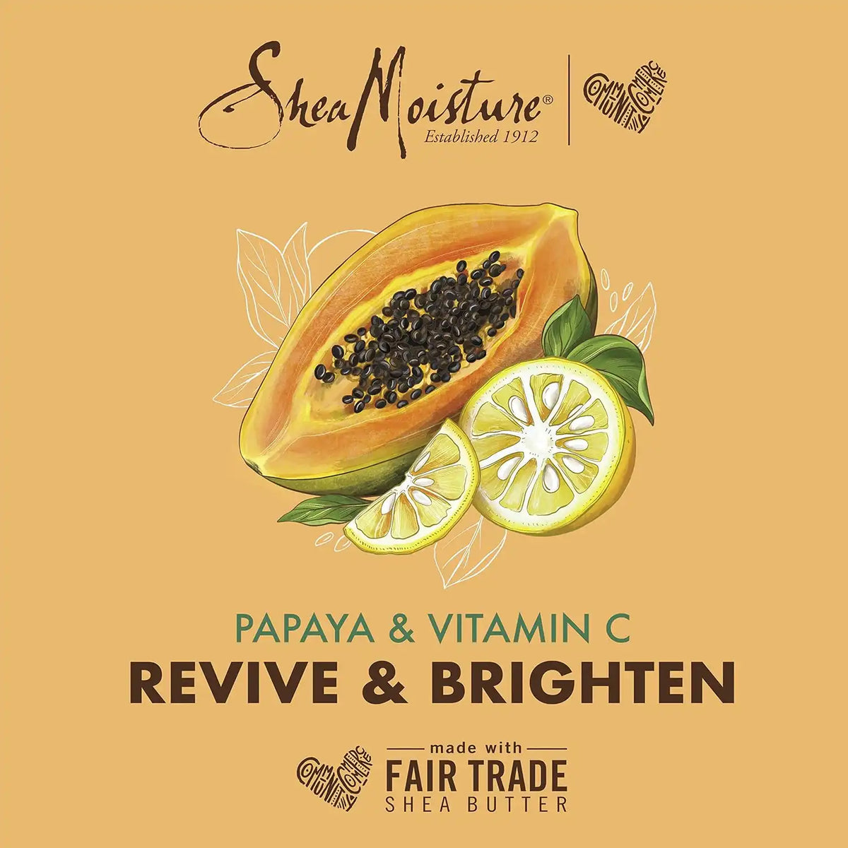 SheaMoisture Night Cream for Dull & Uneven Skin, Papaya and Vitamin C Moisturizer, 2 Oz